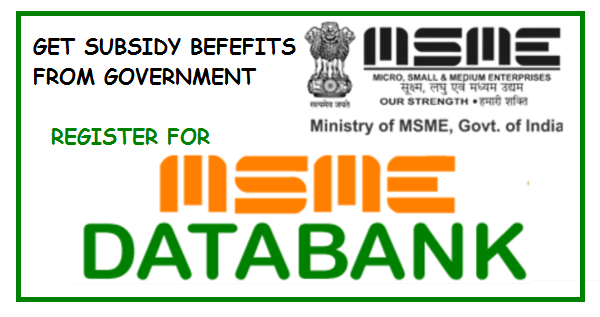 Msme Service Database Benefits of MSME Databank Registration